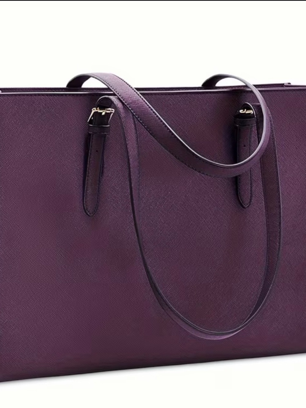 Purple Structured Tote Bag - Classic Everyday Carry